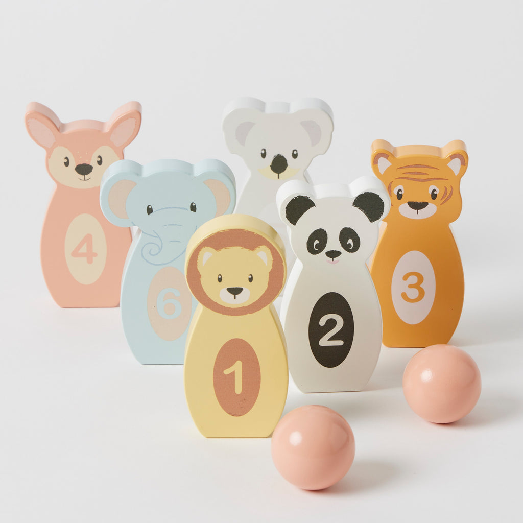 Zookabee- Animal Bowling Set wooden toys