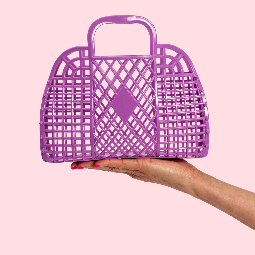 Sun Jellies Small Retro Basket Purple