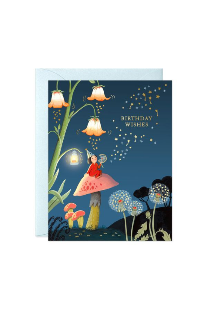 Dandelion Night Birthday Card