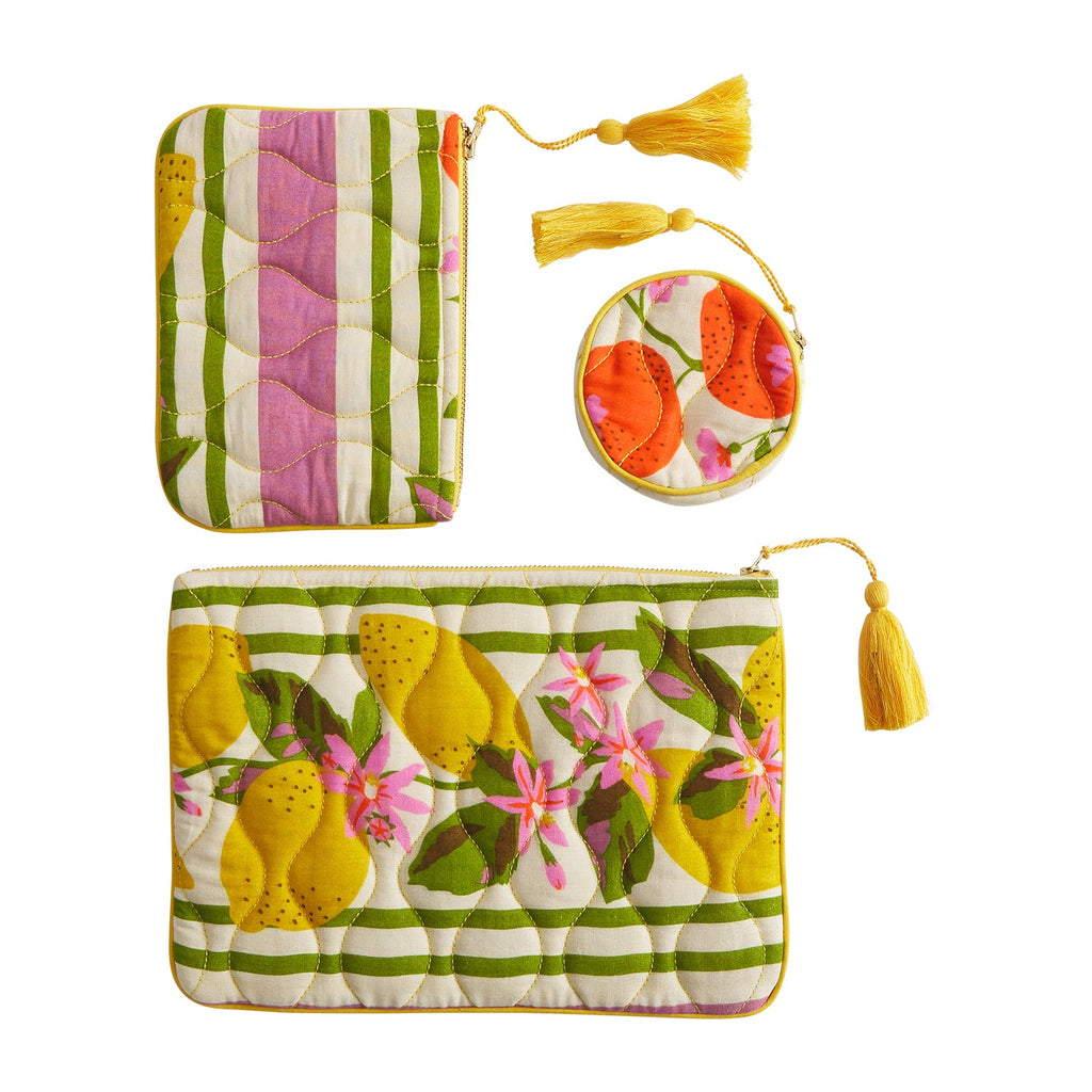 pouch set cosmetic beauty