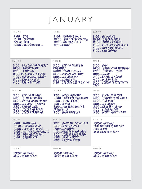 2026  Busy Big Box Wall Planner
