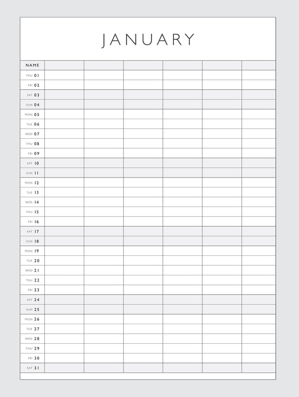 2026  Family Chaos Planner