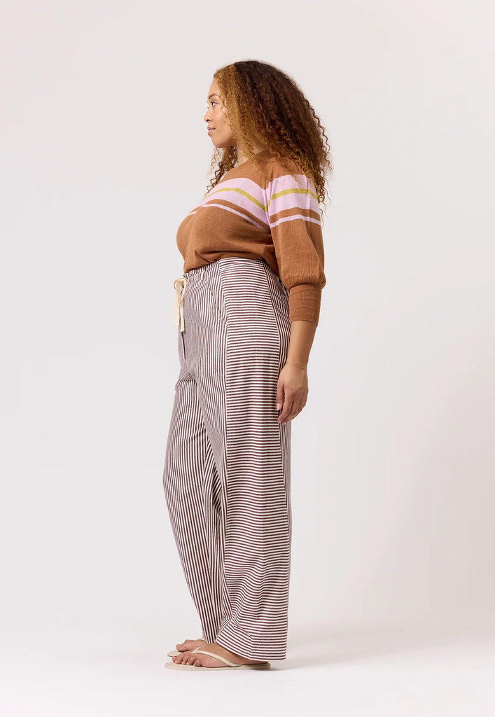 nancybird harriet pant ochre stripe