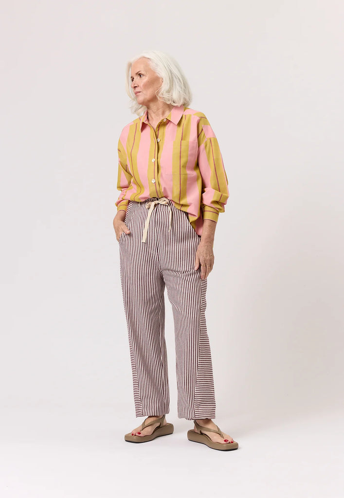 nancybird harriet pant ochre stripe