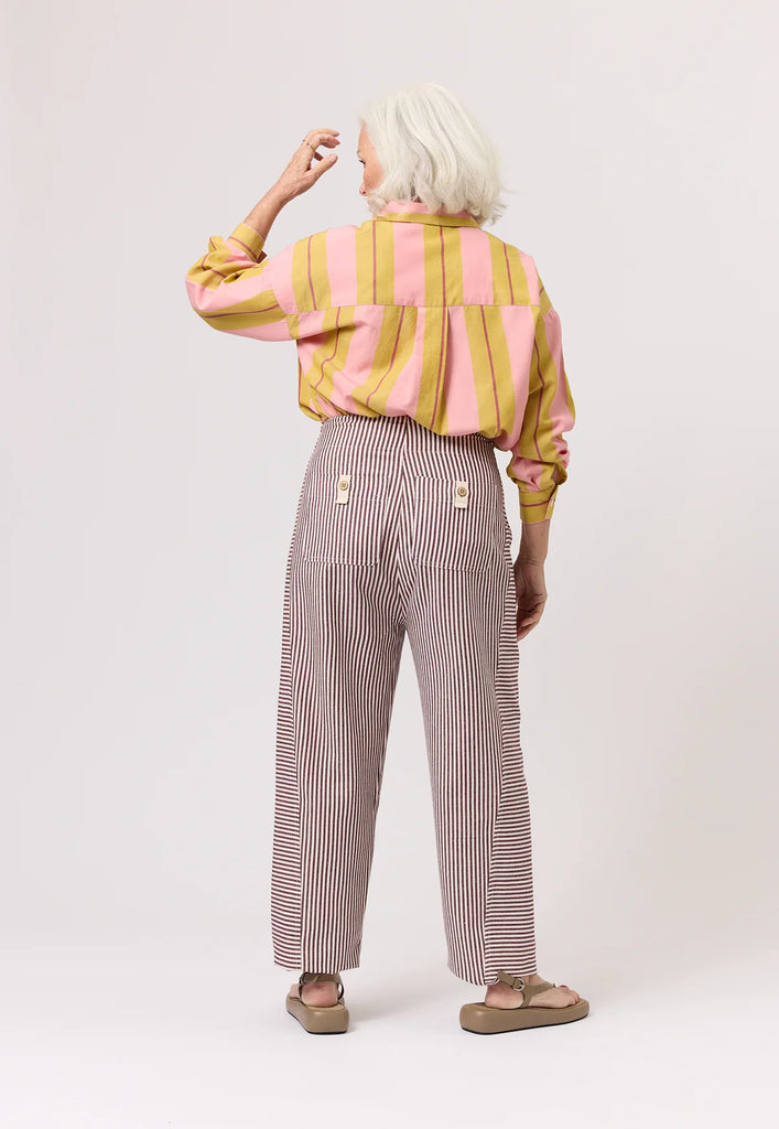 nancybird harriet pant ochre stripe