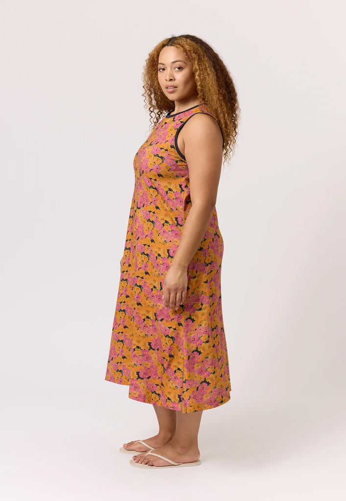 nancybird sunset floral wren tank dress