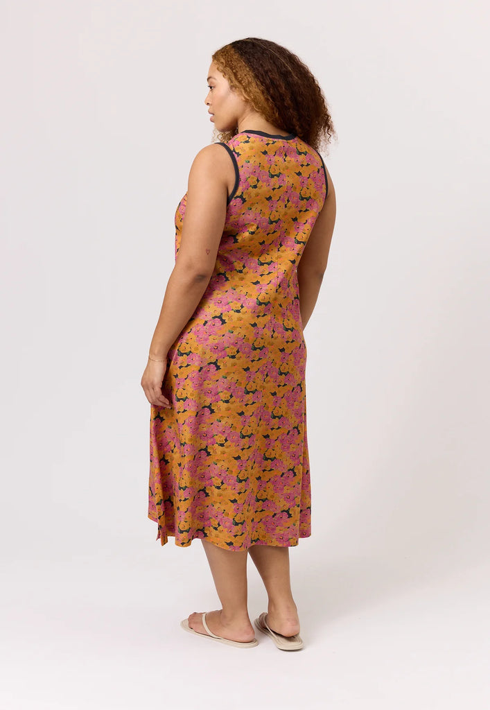 nancybird sunset floral wren tank dress