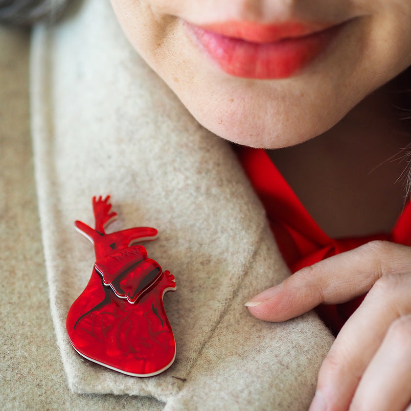 erstwilder frida kahlo memory heart brooch