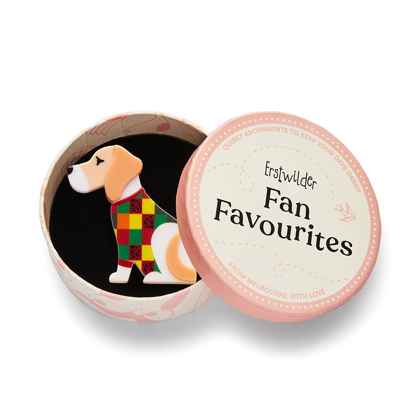 erstwilder fan favourites Beatrice beagle brooch