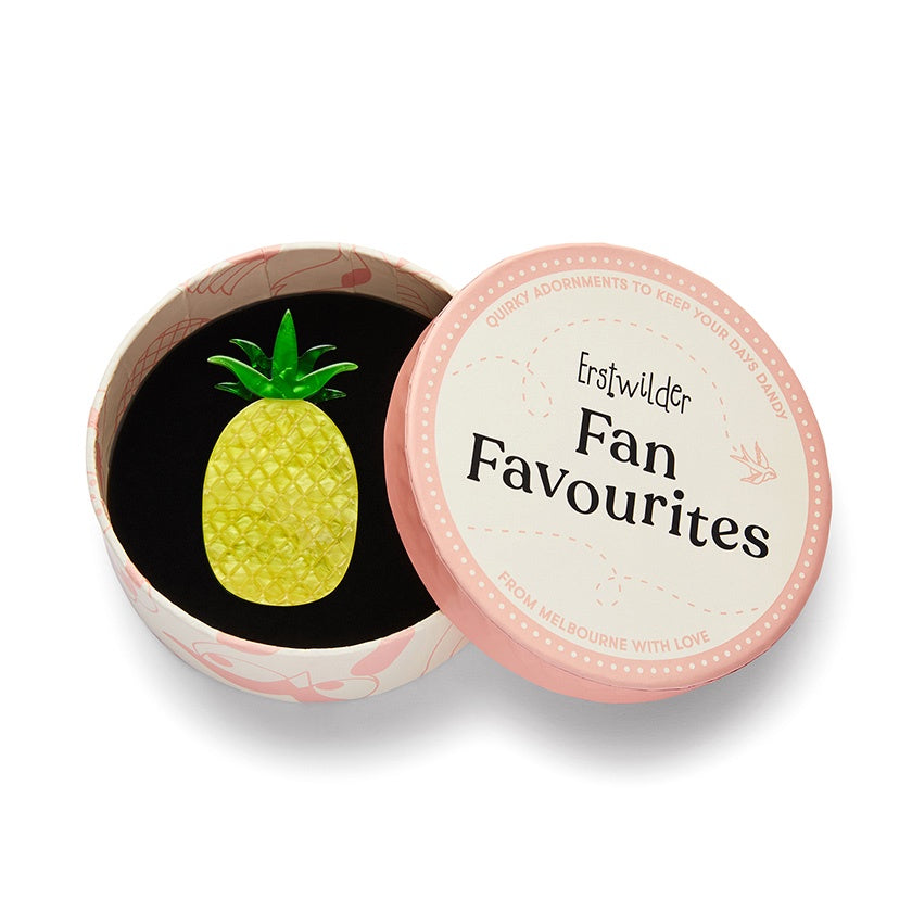 erstwilder fan favourites pineapple express brooch