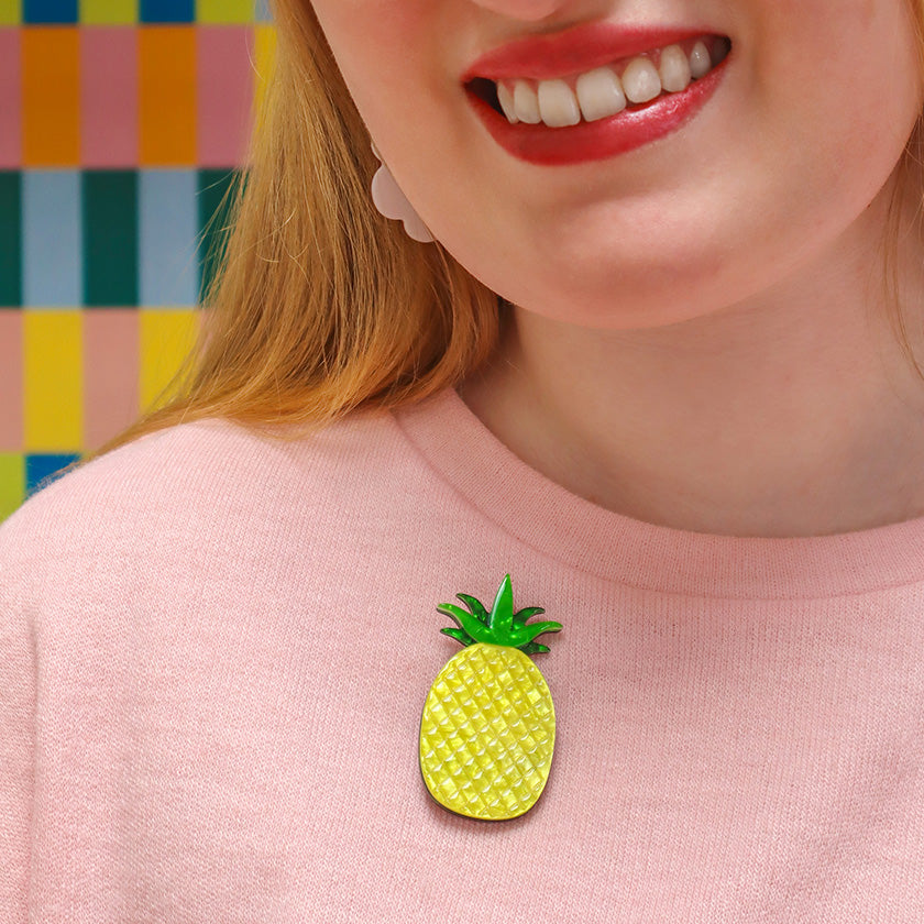 erstwilder fan favourites pineapple express brooch
