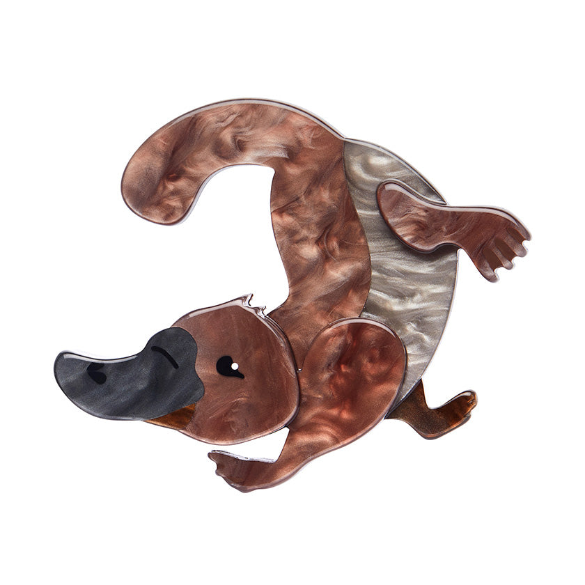 erstwilder australiana puddles  platypus brooch