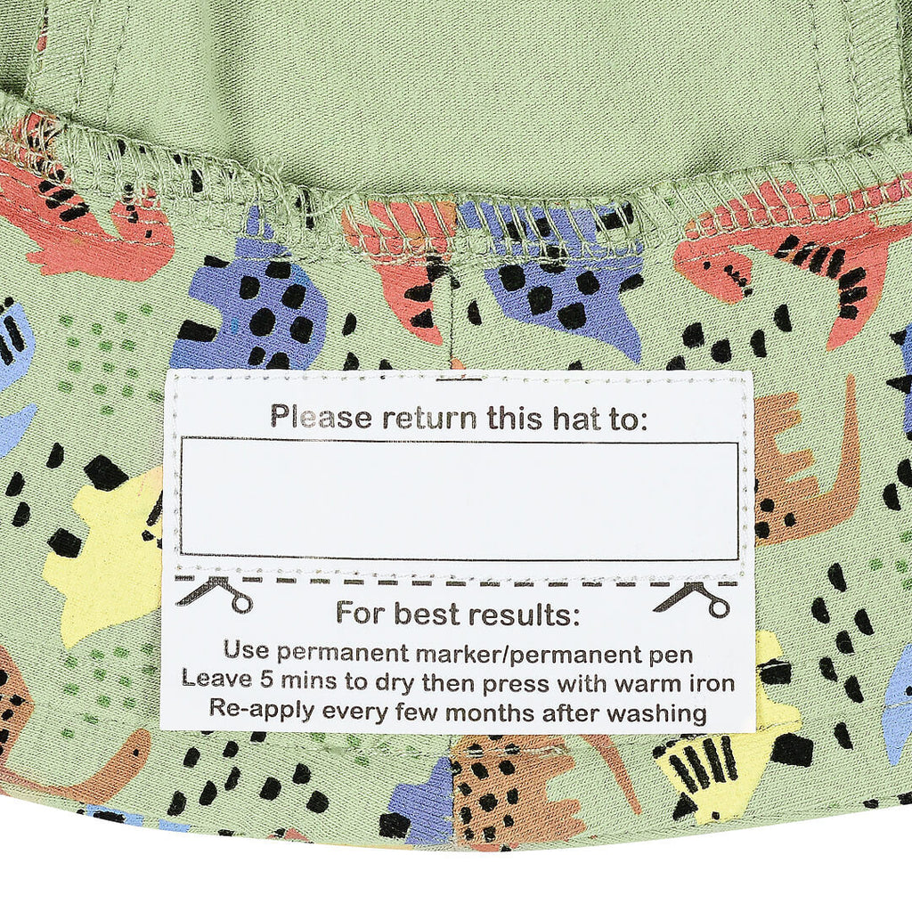 Bedhead Hats  Kids Classic Bucket Sun Hat Dino