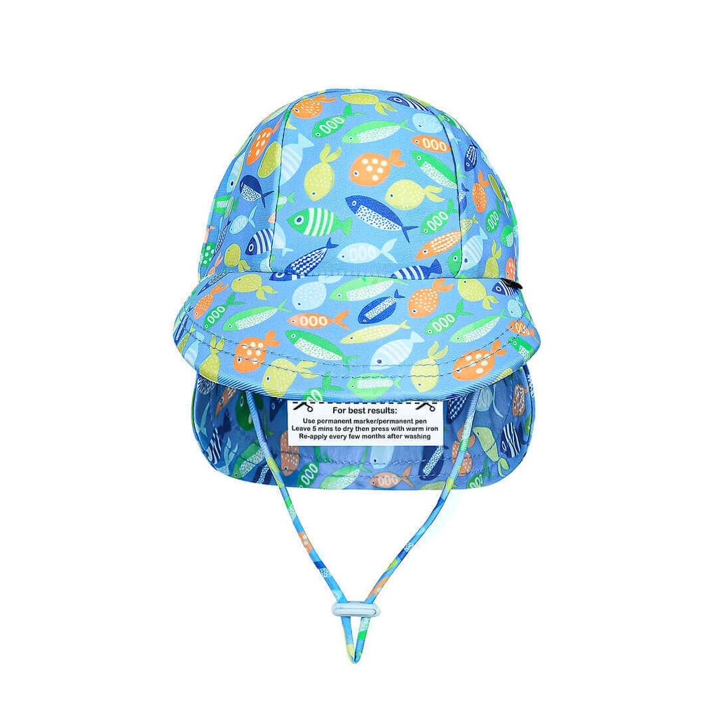 Bedhead Hats  Kids Swim Legionnaire Flap Beach Hat  Pisces