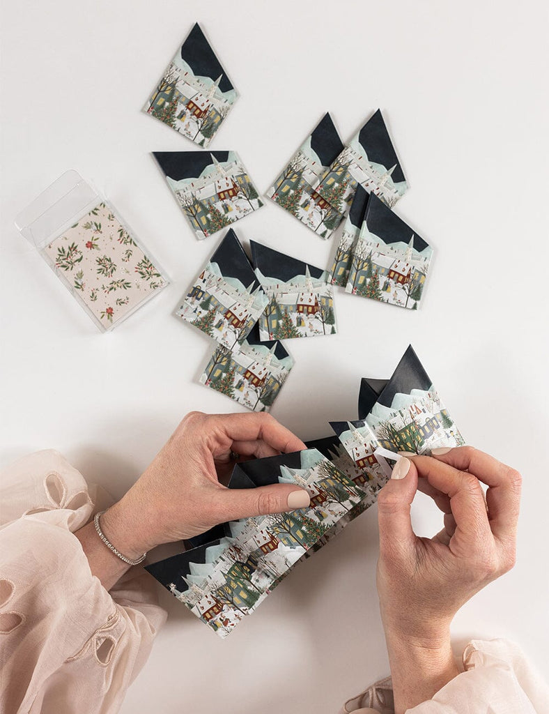Bespoke Letterpress  10 Pack  Christmas Paper Crown Hats