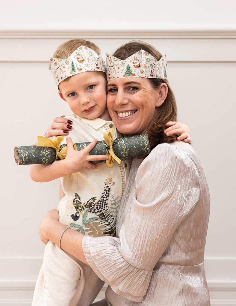 Bespoke Letterpress  10 Pack  Christmas Paper Crown Hats