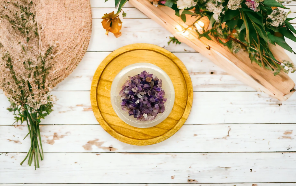 CEDARWOOD Road Amethyst Crystals For Calmness, Balance  And Peace