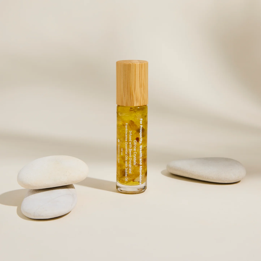 CEDARWOOD Road  Citrine Crystals  For Prosperity, Wealth And Abundance