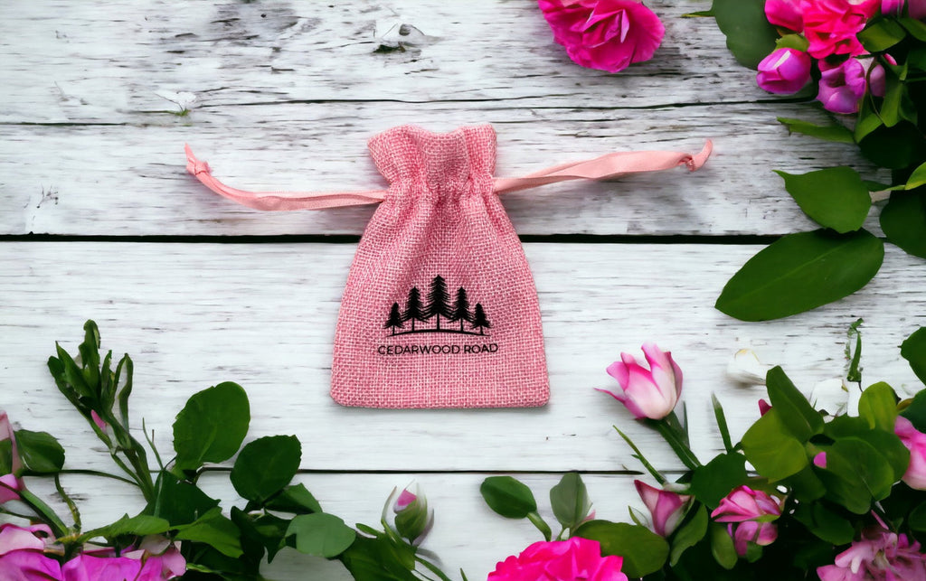 CEDARWOOD Road Rose Quartz Crystals  For Love And kindness