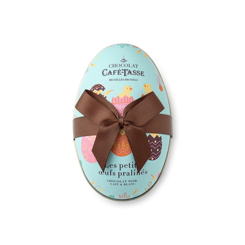 Cafe Tasse  Metal Tin Filled With  Assorted Eggs