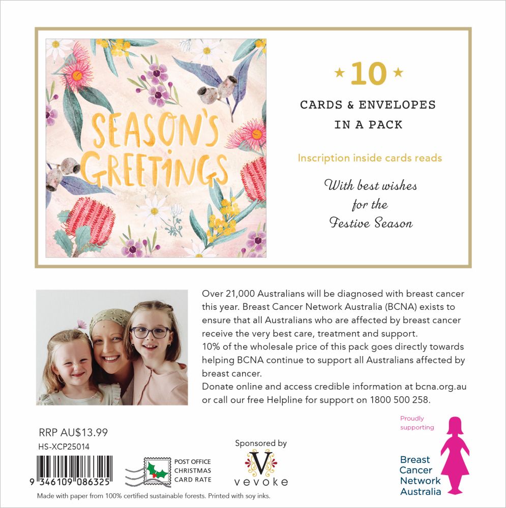 Christmas Card Wallet  Festive Flora