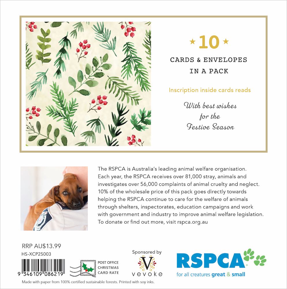 Christmas Card Wallet  Festive Pattern
