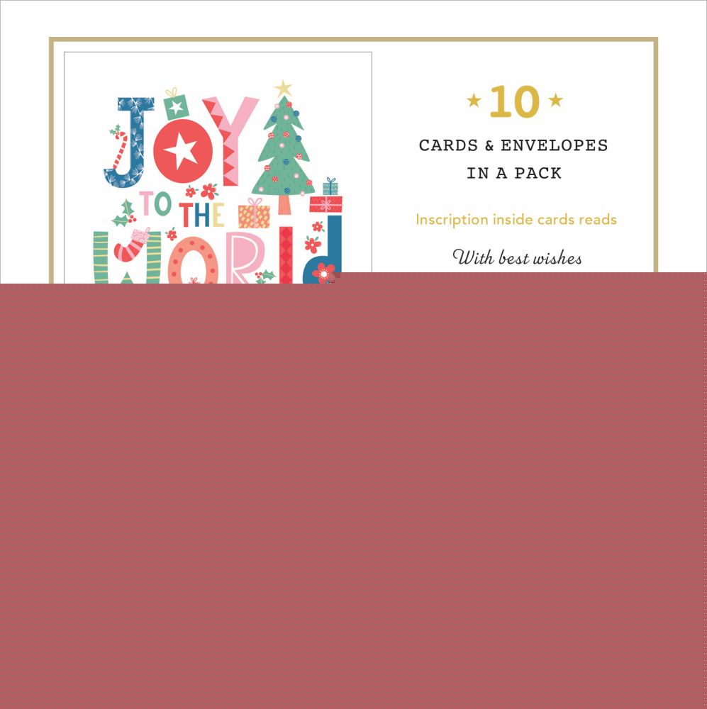 Christmas Card Wallet  Joy To The World