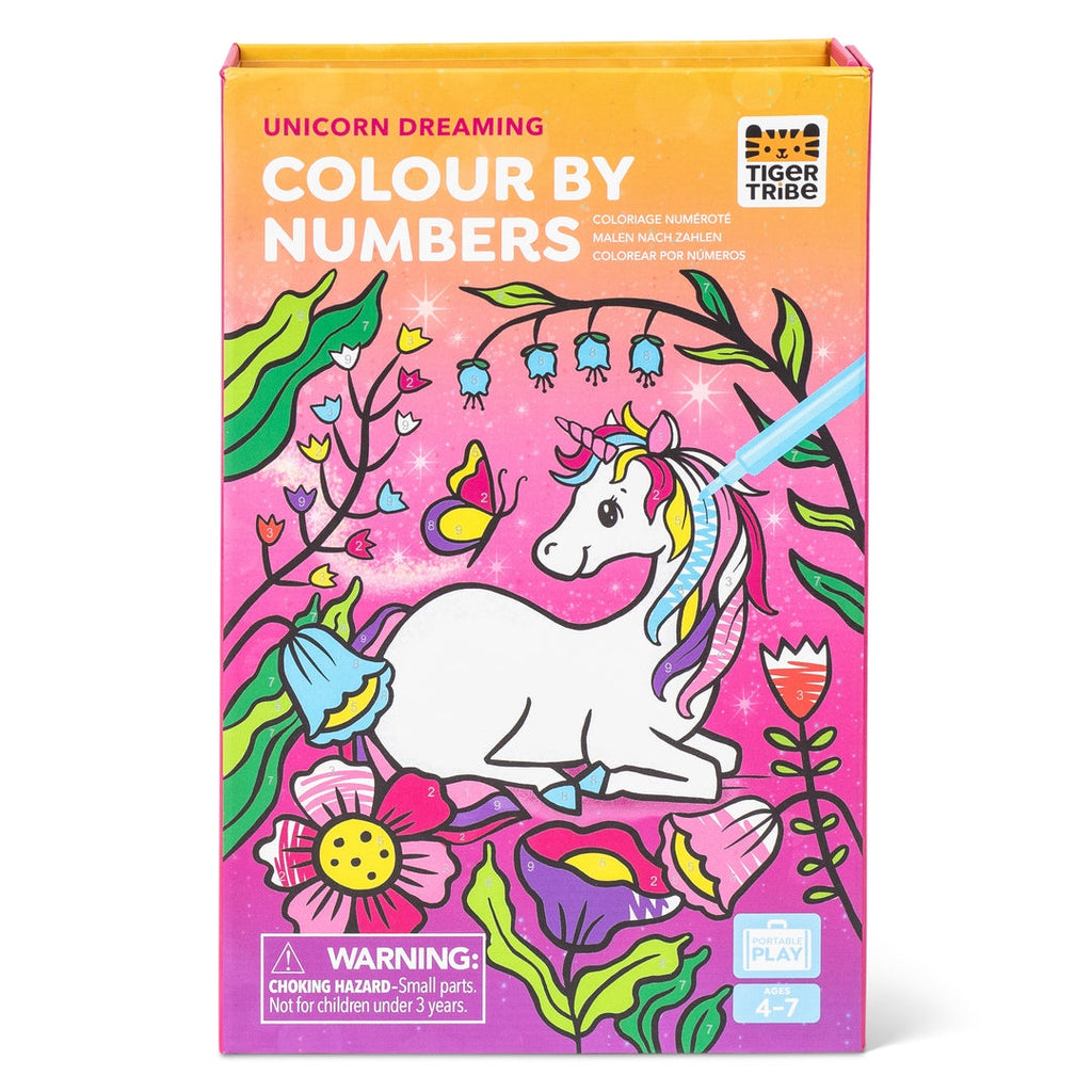 Colour By Numbers  Unicorn Dreaming