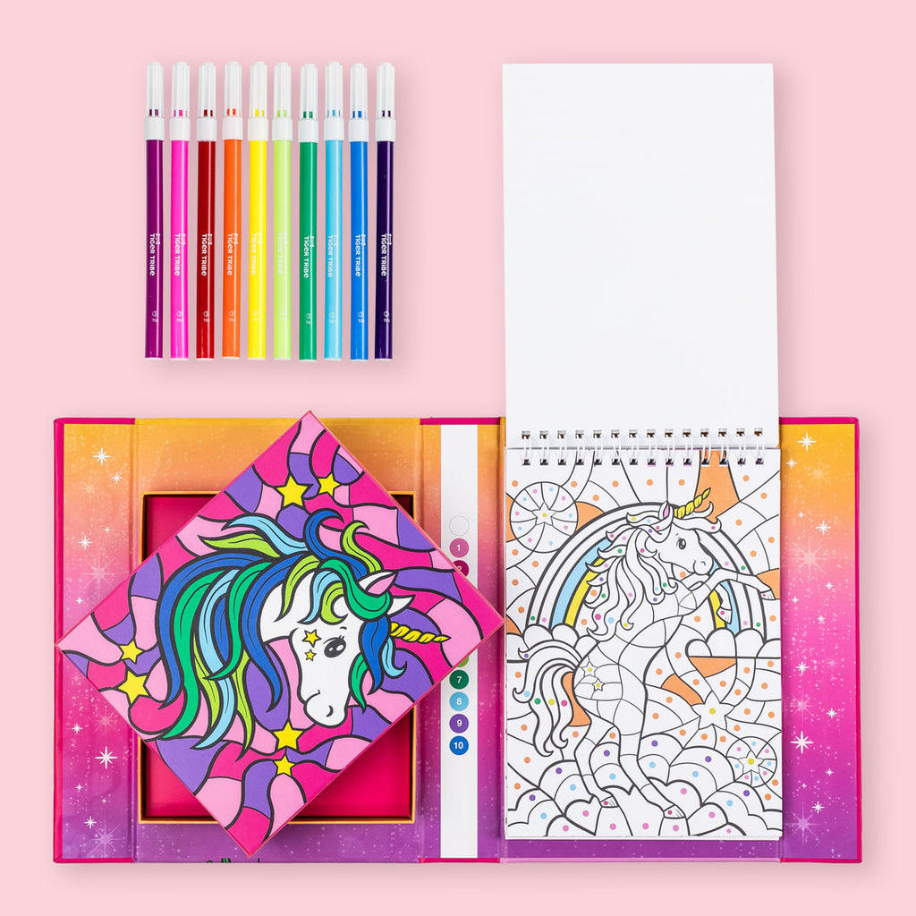 Colour By Numbers  Unicorn Dreaming