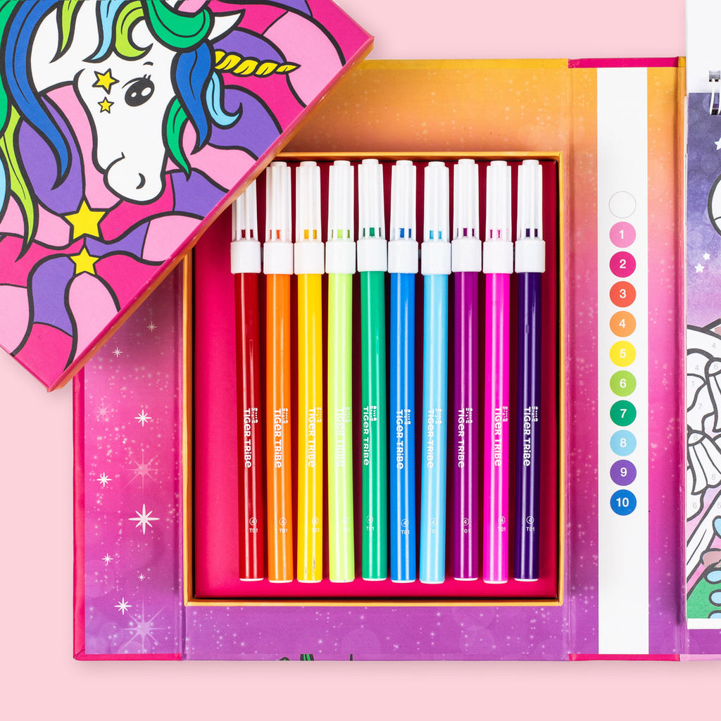 Colour By Numbers  Unicorn Dreaming