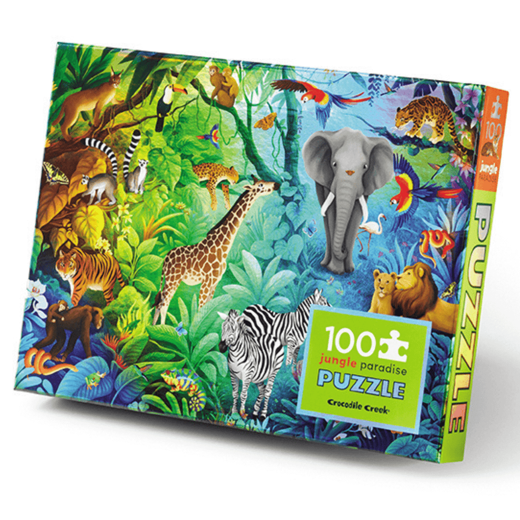 Crocodile Creek  Holographic Puzzle 100 pc Jungle Paradise