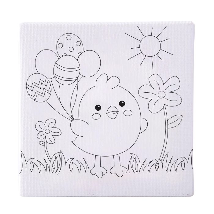Discovery Zone  Canvas Art Set chick and bunny