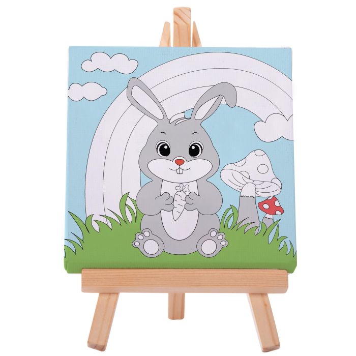 Discovery Zone  Canvas Art Set chick and bunny