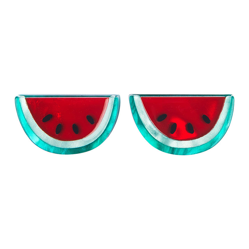 erstwilder frida kahlo viva la vida watermelon stud earrings
