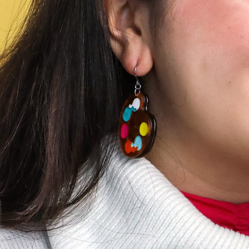 erstwilder arts crafts in living colour drop earrings