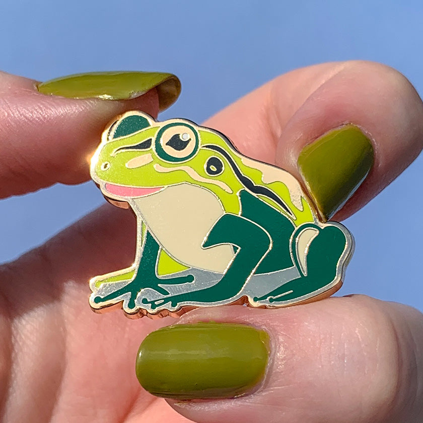 erstwilder australiana enamel pin frodo frog