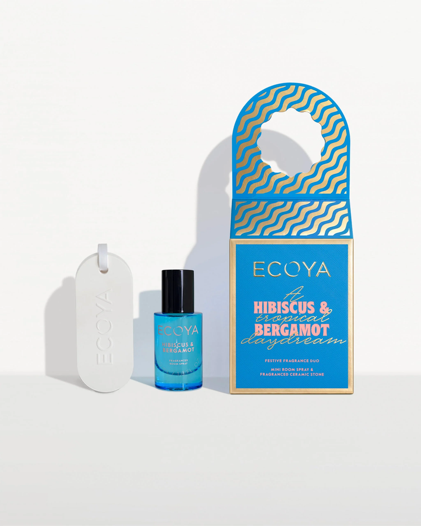 Ecoya  Holiday Collection  Festive Fragrance Duo  Hibiscus & Bergamot