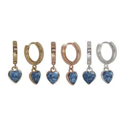 Fabienne Heart Huggie Sapphire