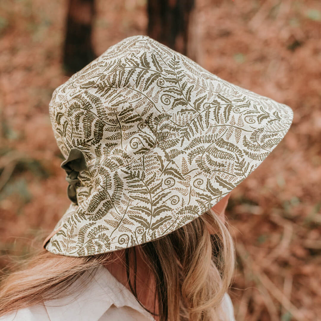 Bedhead Hats  'Vacationer' Reversible Ladies Sun Hat Fern/Moss