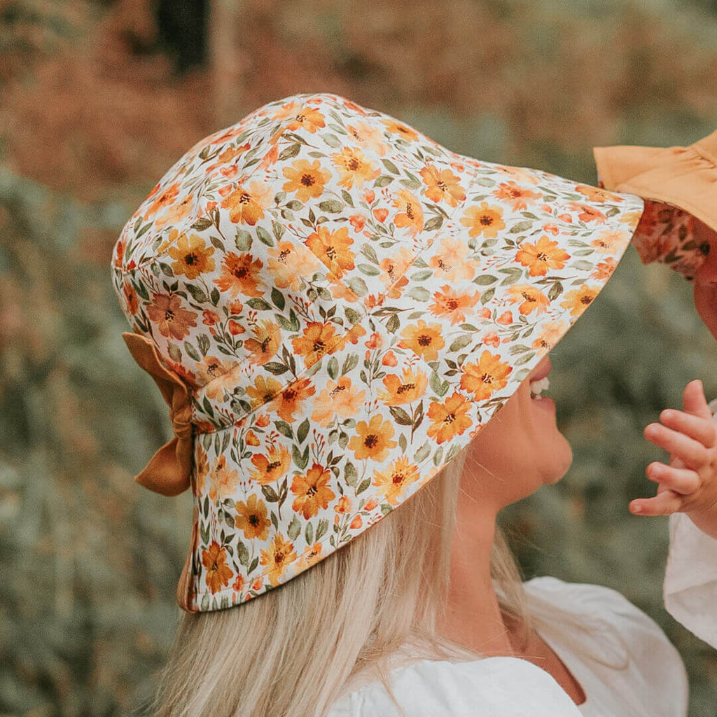 Bedhead Hats 'Vacationer' Reversible Ladies Sun Hat Margaret/Maize