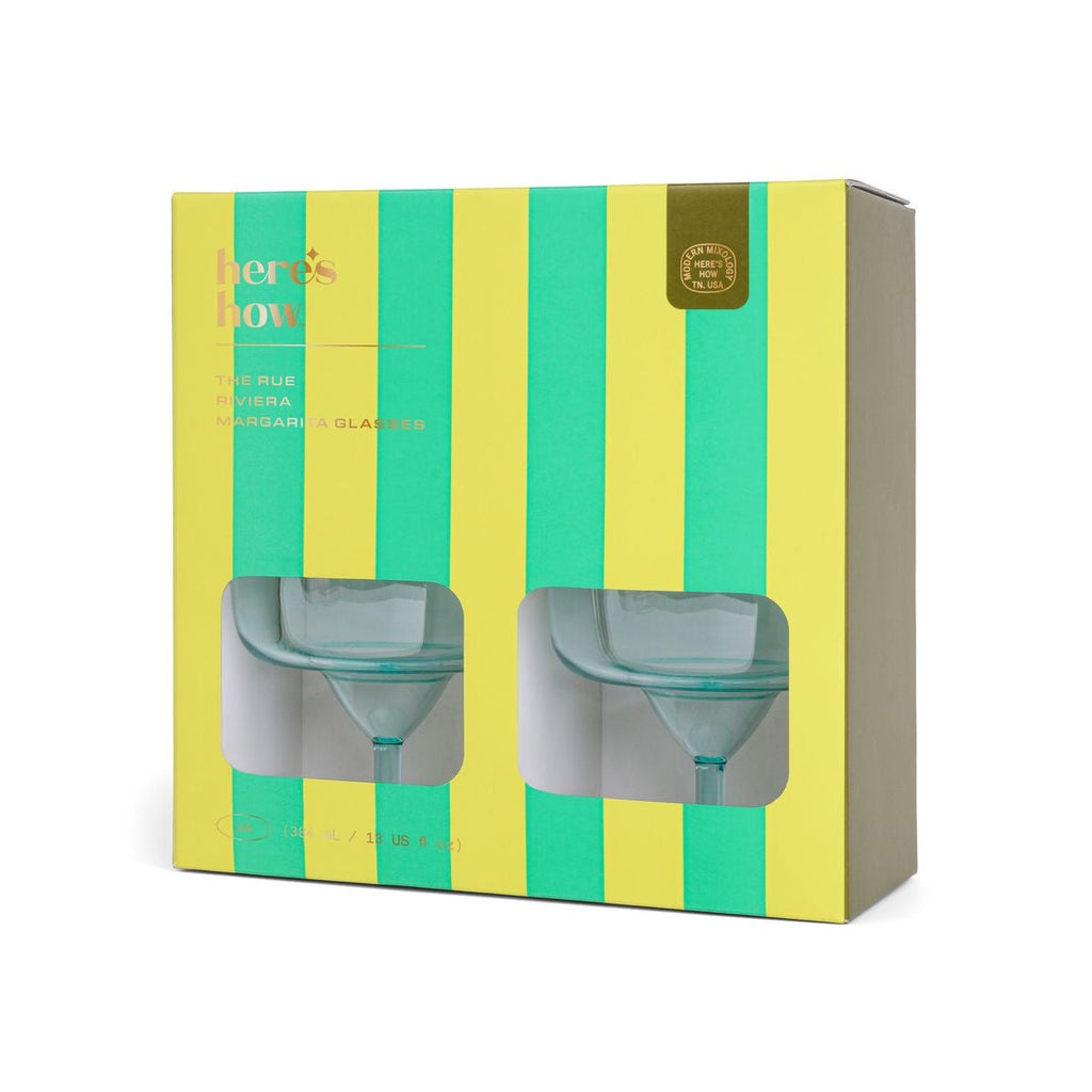 Here's How   The Rue Margarita Glass   Set Of 4
