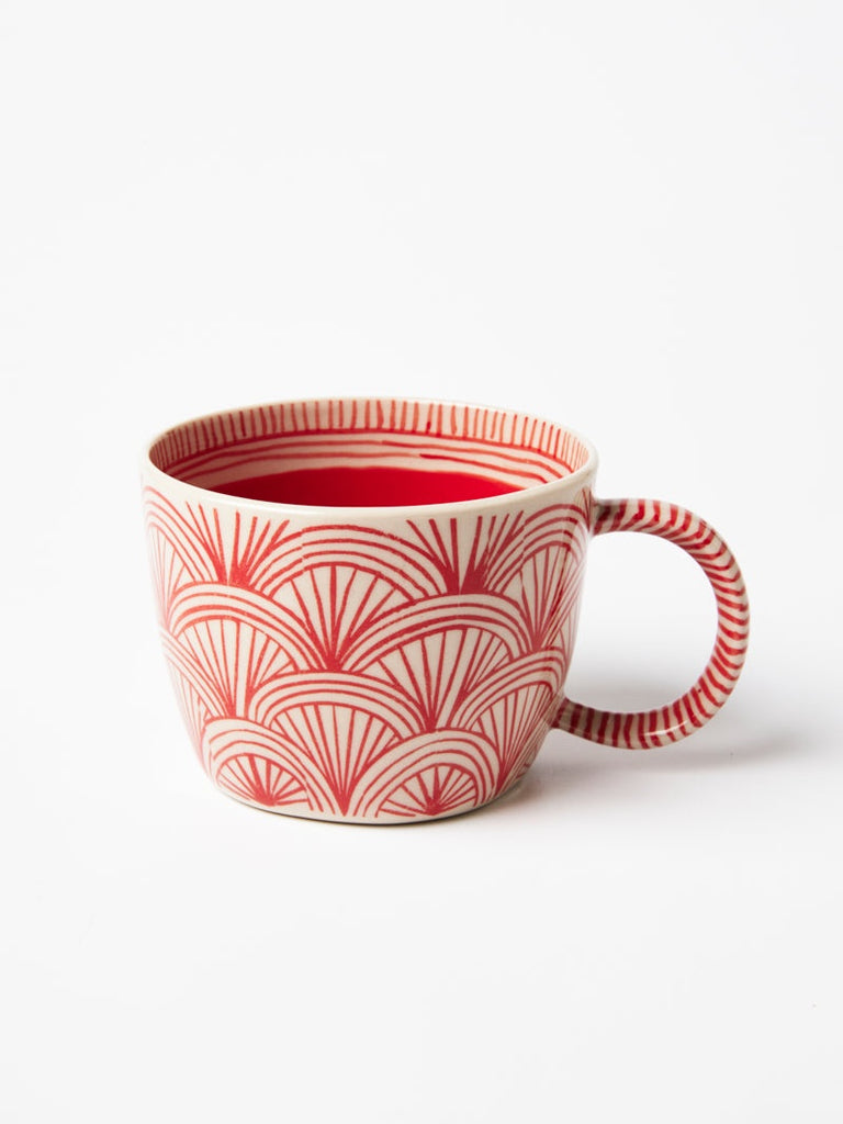 Jones & Co Caravan Mug  Ruby