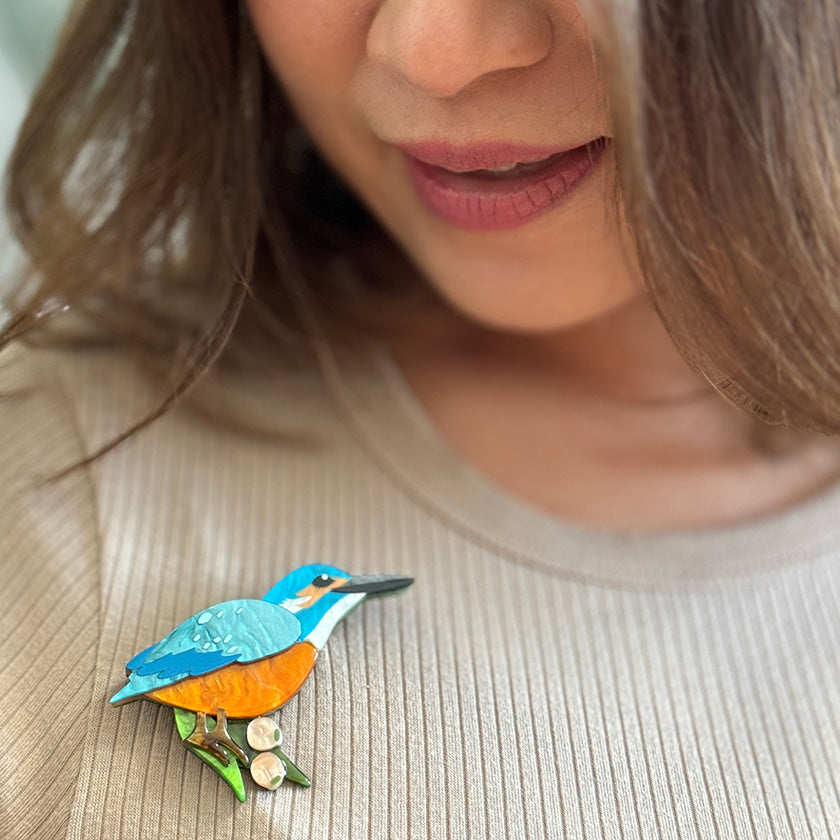 erstwilder australiana flash kingfisher brooch