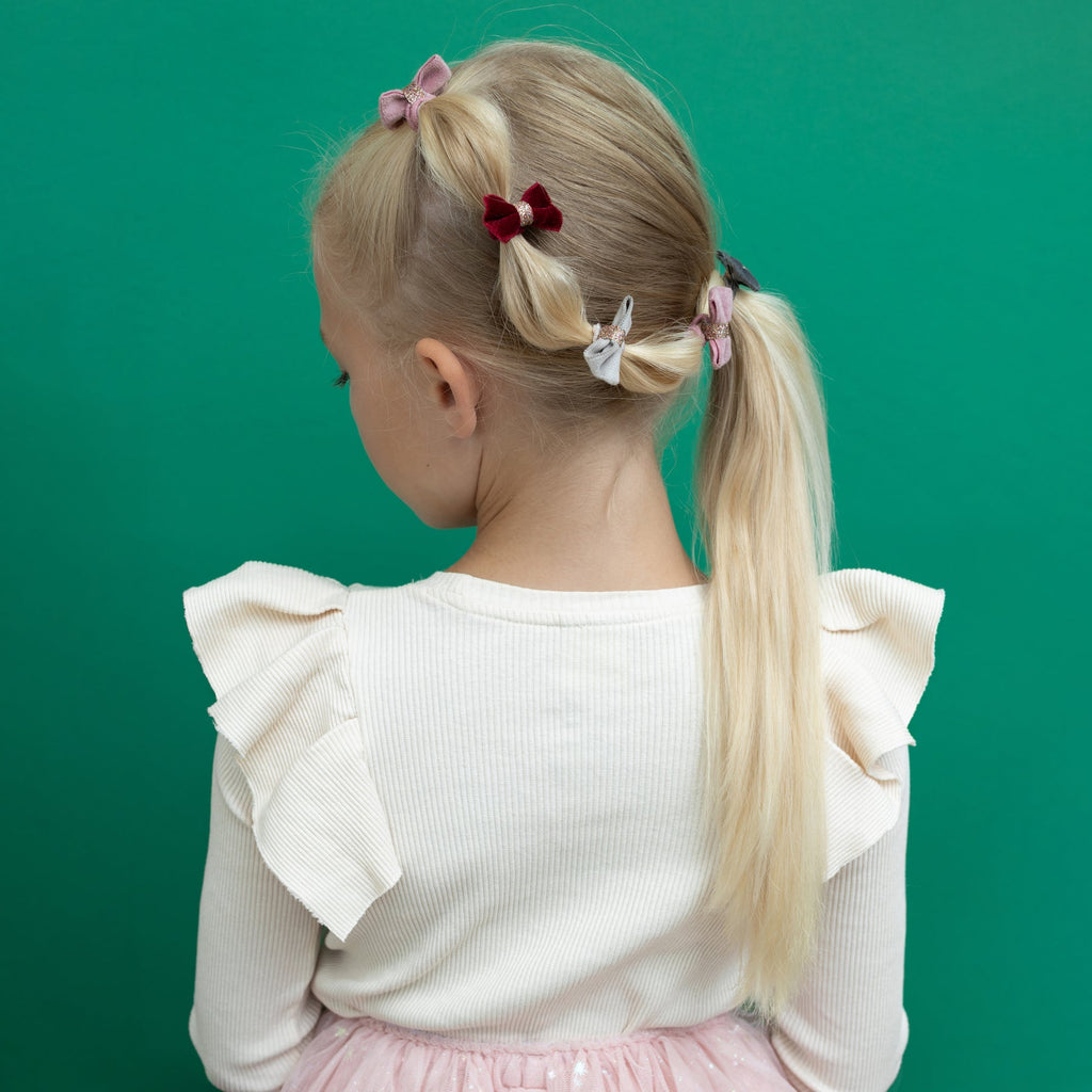 Mimi & Lula Christmas Velvet Bow Clips