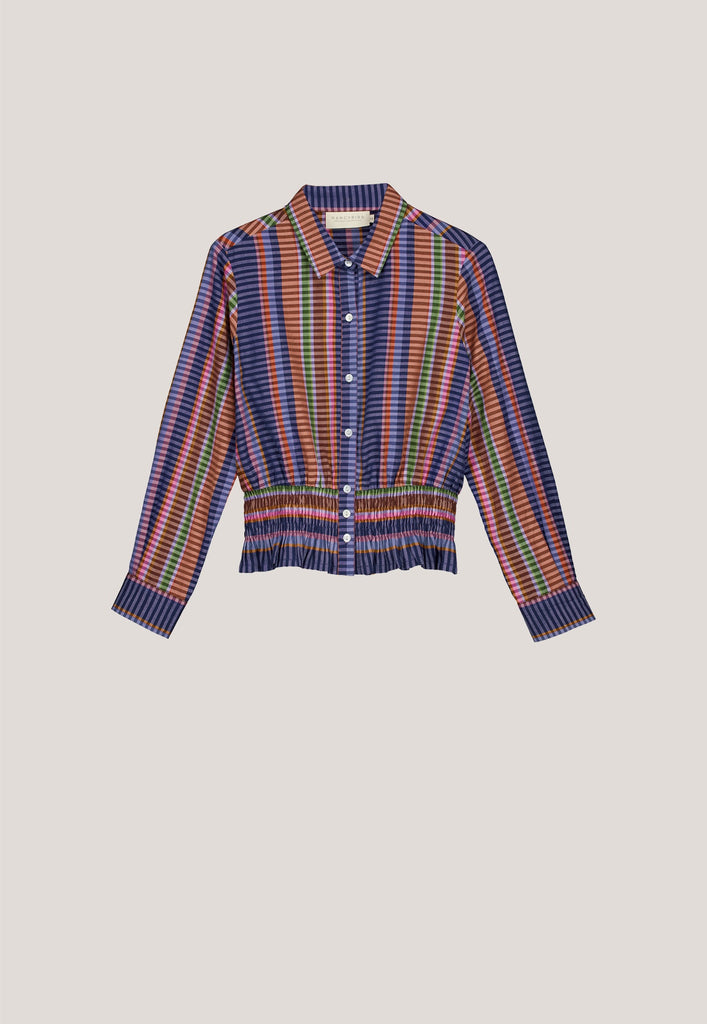 Nancybird Orla Shirt  Line Check