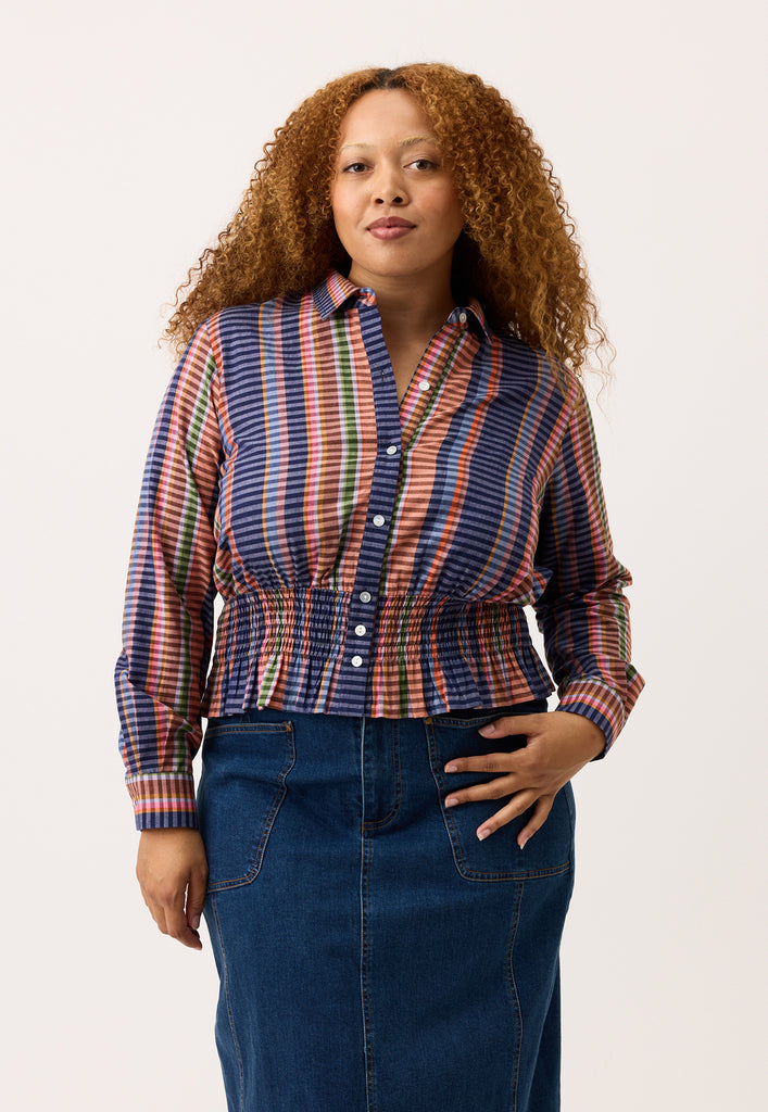 Nancybird Orla Shirt  Line Check