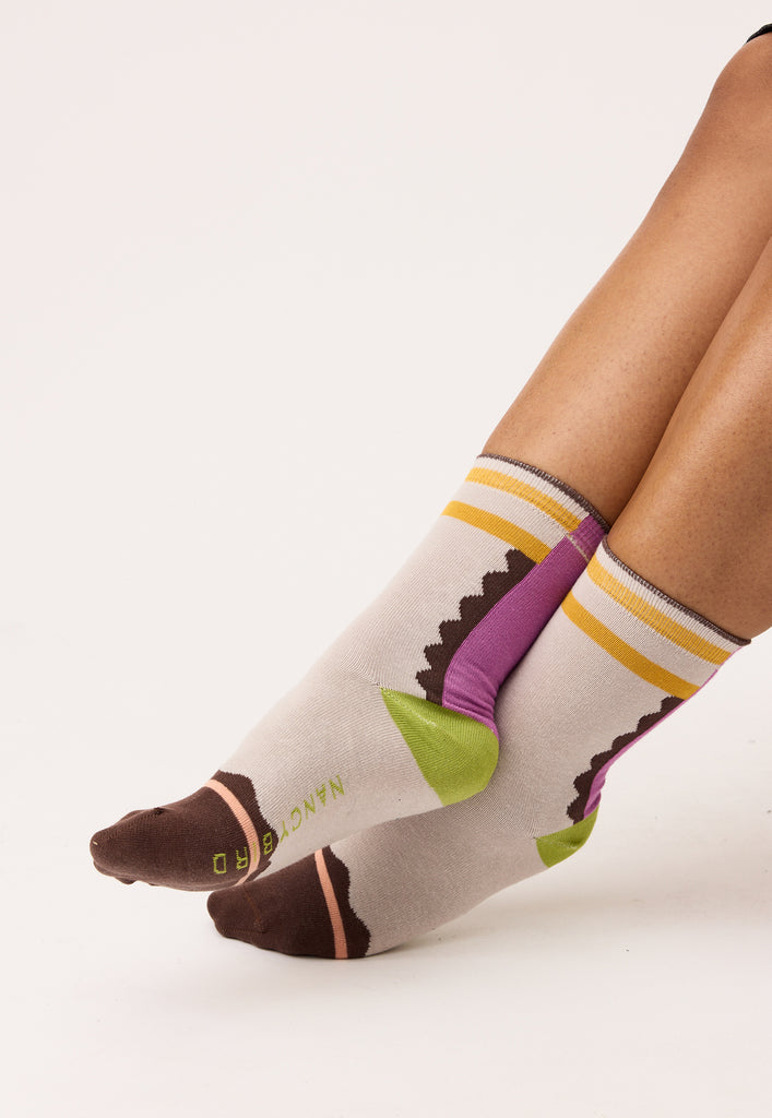Nancybird Socks Desert Shapes