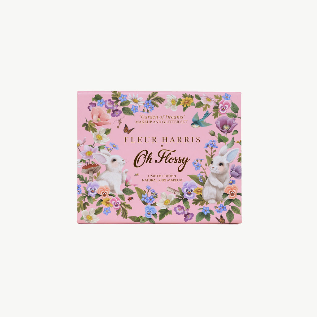 Oh Flossy X Fleur Harris  Garden Of Dreams Collection Mini Makeup & Glitter Set