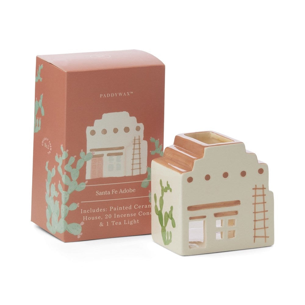 Paddywax  Santa Fe Adobe Style Incense & Tea Light Holder