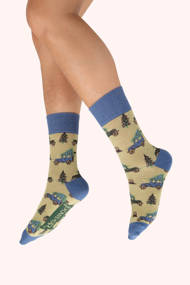 Powder UK Men's  Fa La La Landy Socks